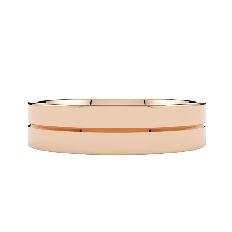 proste złote obrączki ślubne 585 różowe złoto